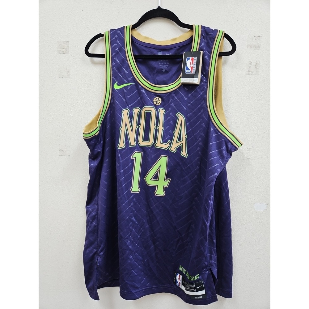 Nike New Orleans NOLA #14 Ingram NBA Basketball Jersey Size Xl NEW tags